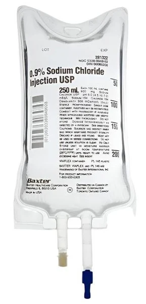 0.9 percent Normal Saline 250 mL