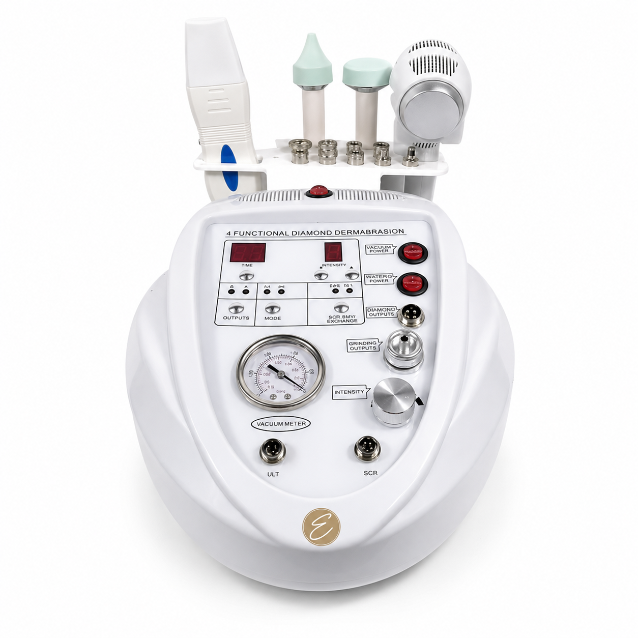 Professional 4-in-1 Diamond Microdermabrasion & Skin Scrubber Facial Machine – Deep Exfoliation, Cleansing and Skin Renewal