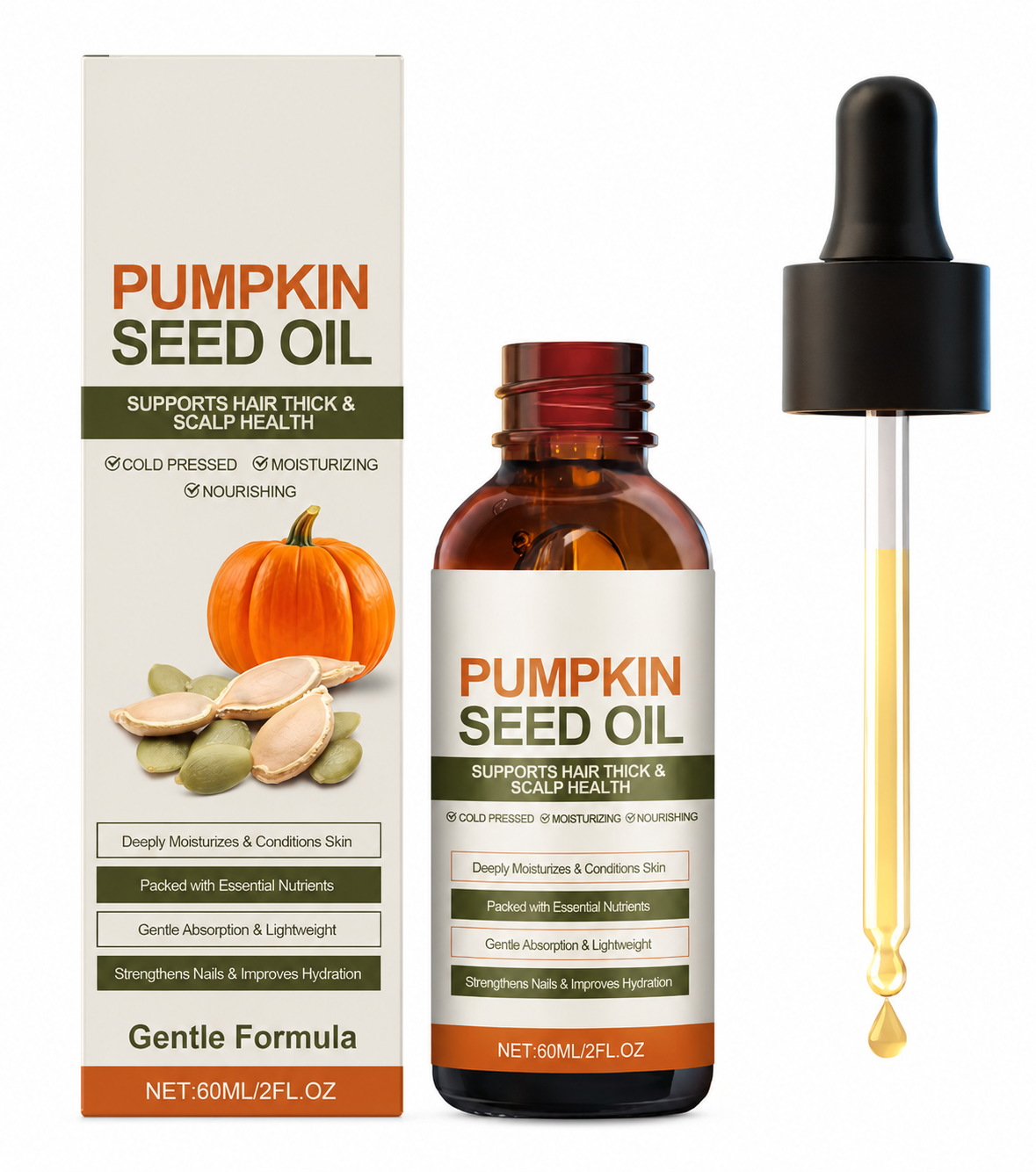 Pumpkin Seed Essential Oil for Hair, Nails and Skin