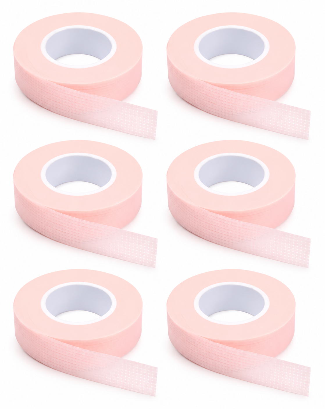 6-Roll Breathable Fabric Tape for Eyelash Extensions