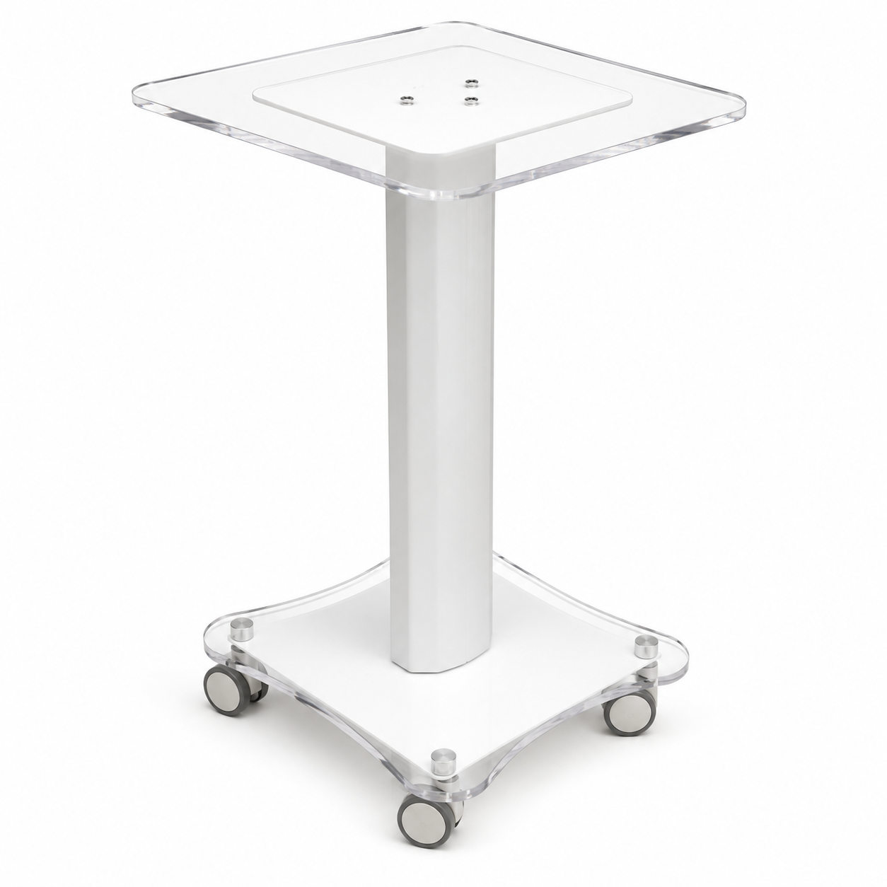 Modern Transparent Esthetician and Hydra Facial Cart
