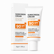 SPF 90+ Sunscreen Cream for Face & Body – Hydrating UVA & UVB Sun Protection