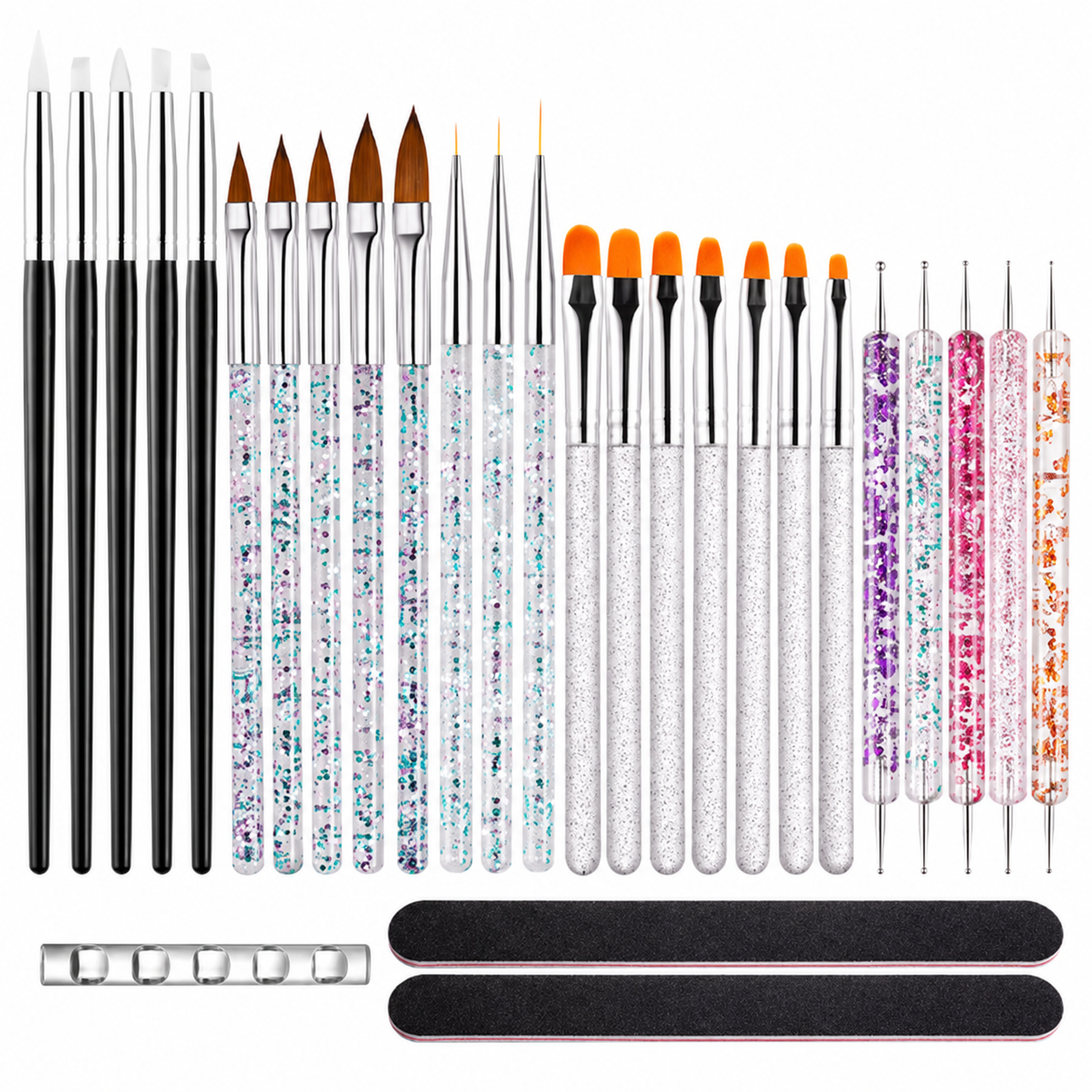 Dual-Ended Precision Nail Art Brush and Dotting Pen Set