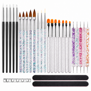Dual-Ended Precision Nail Art Brush and Dotting Pen Set