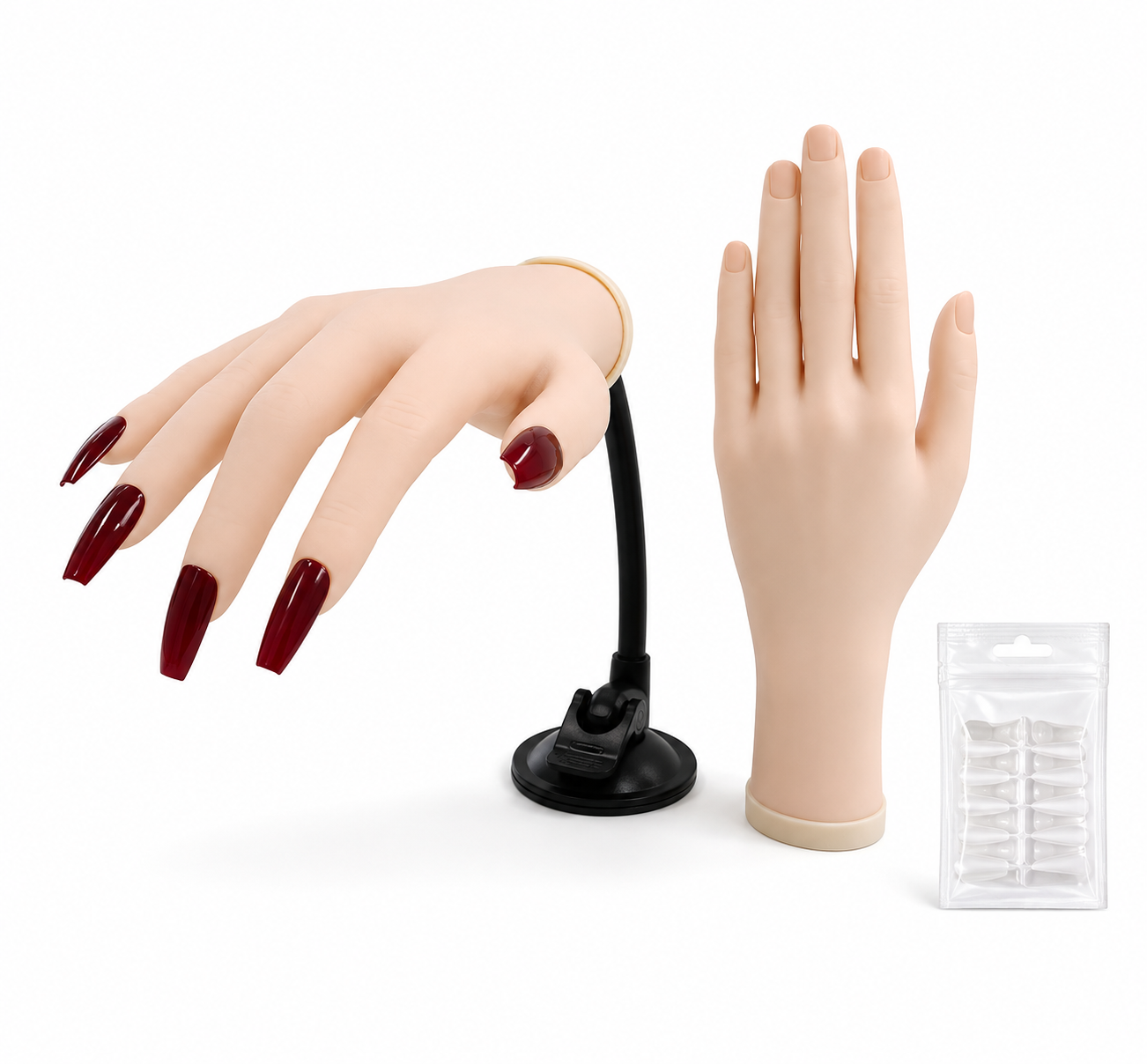 Professional Silicone Nail Practice Hand