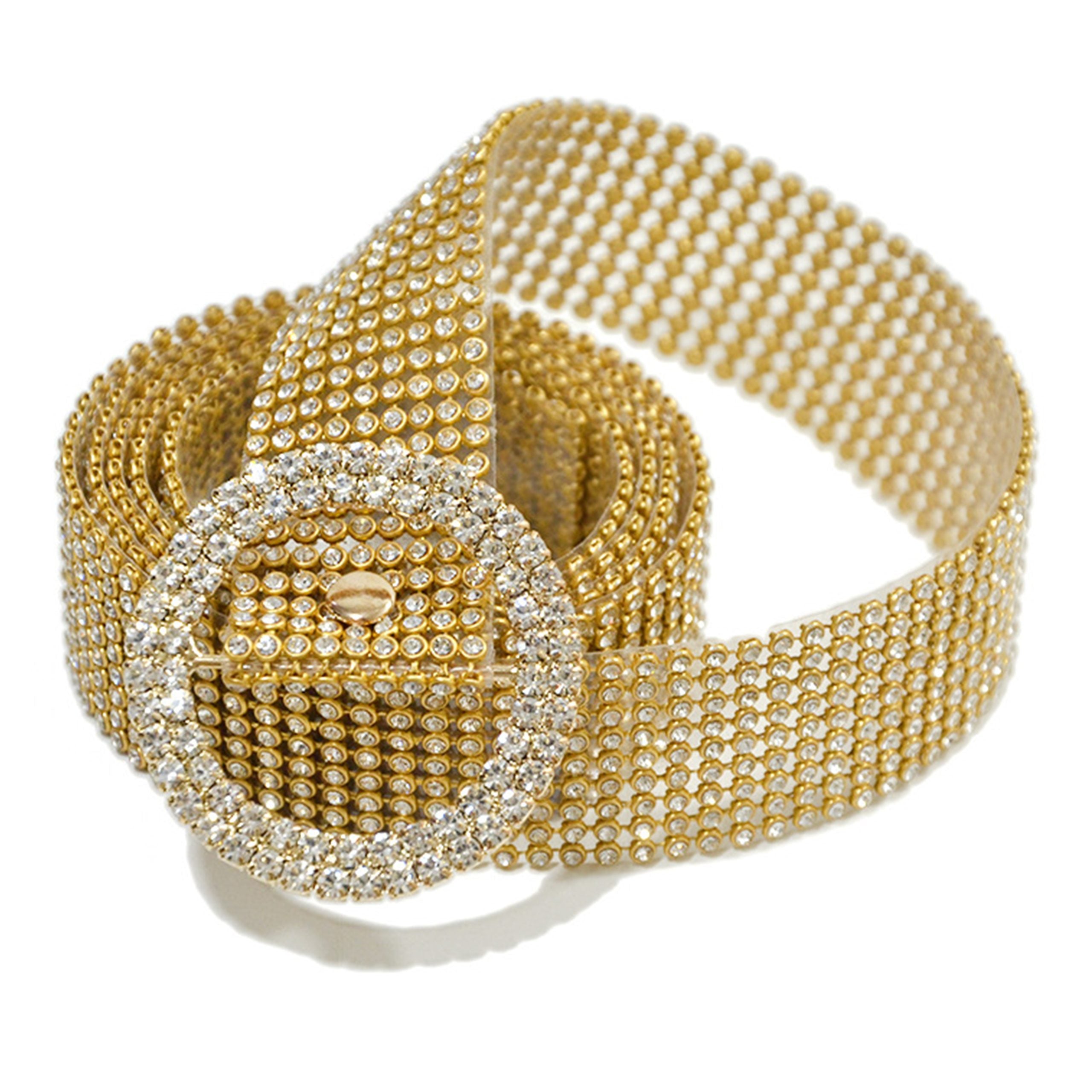 Rhinestone Waist Belt