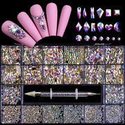 Nail Crystal & Tool Set