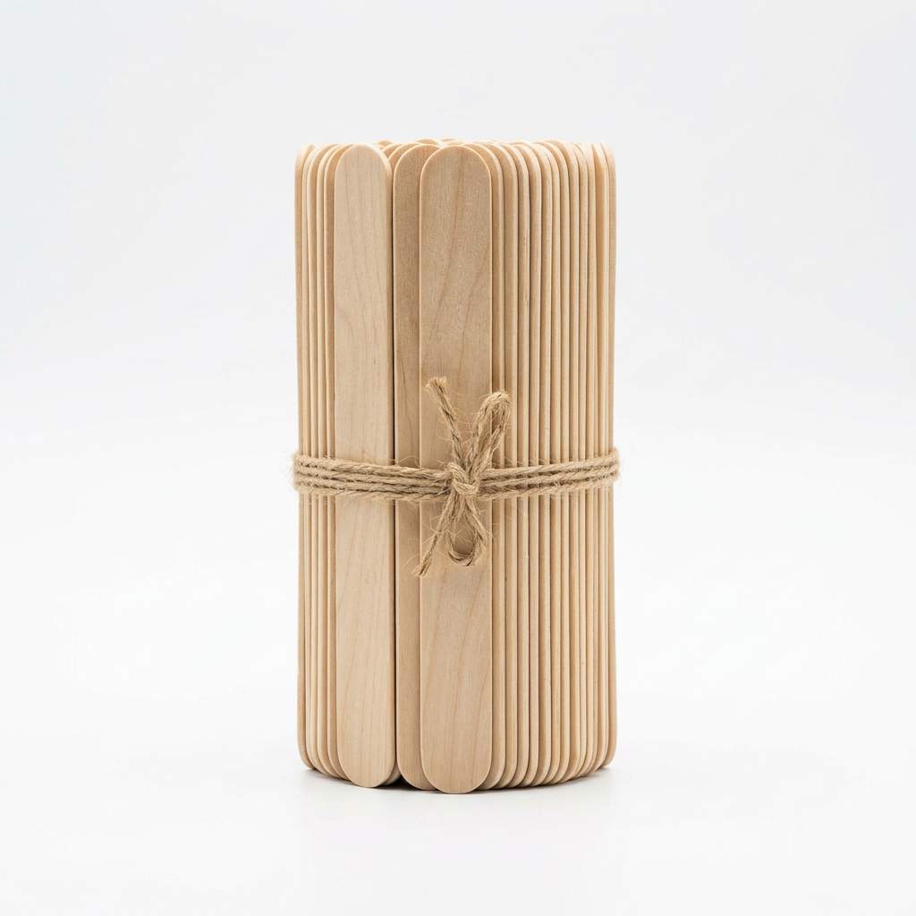 100 Count Large Wooden Wax Sticks