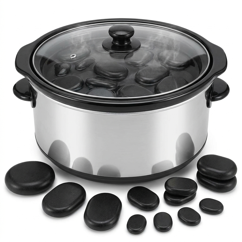 Professional Hot Stone Massage Set with Heater