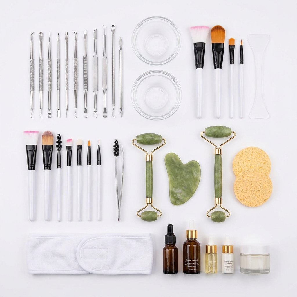 25 Piece Esthetician Facial Supplies Set