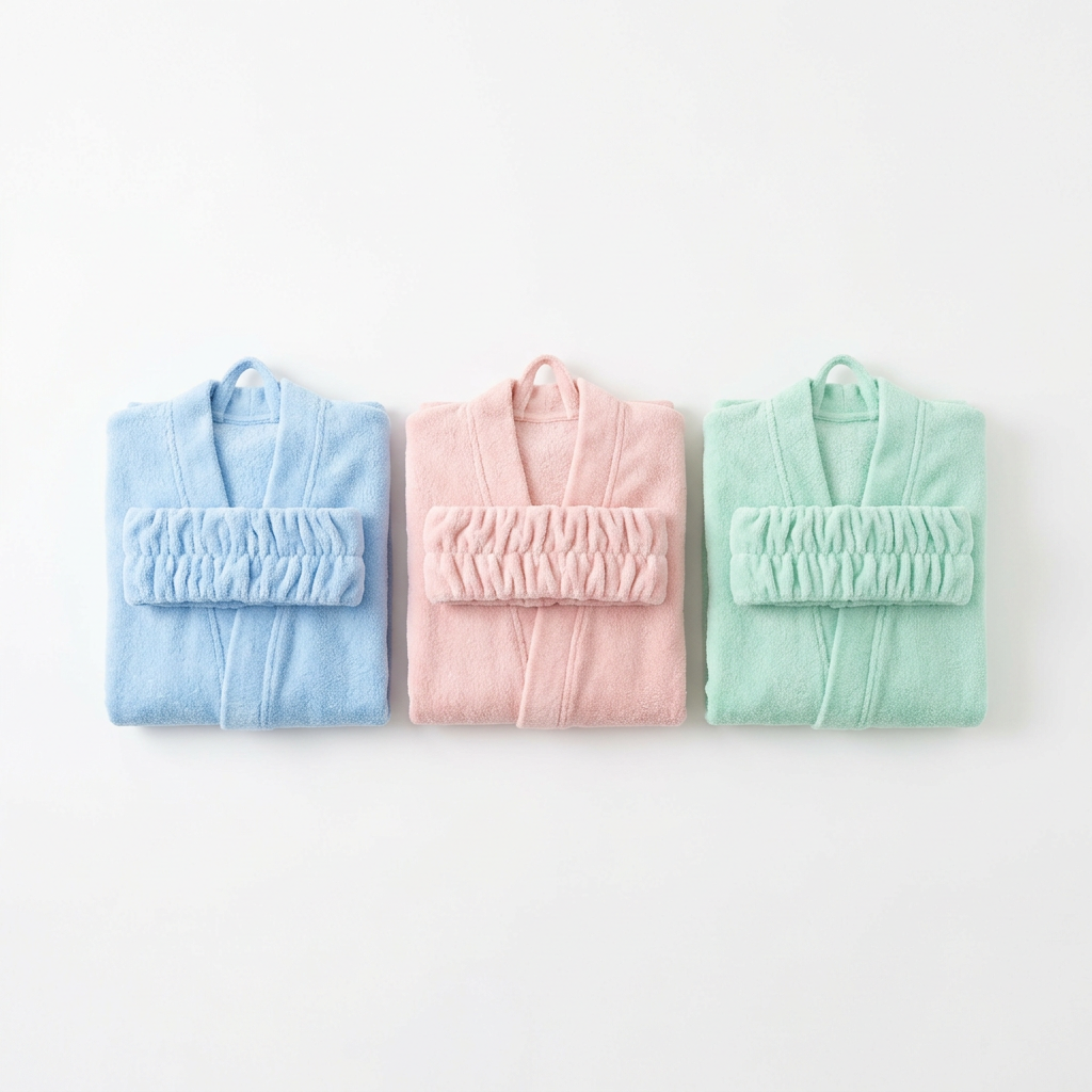 10 Children's Spa Robes with Headbands