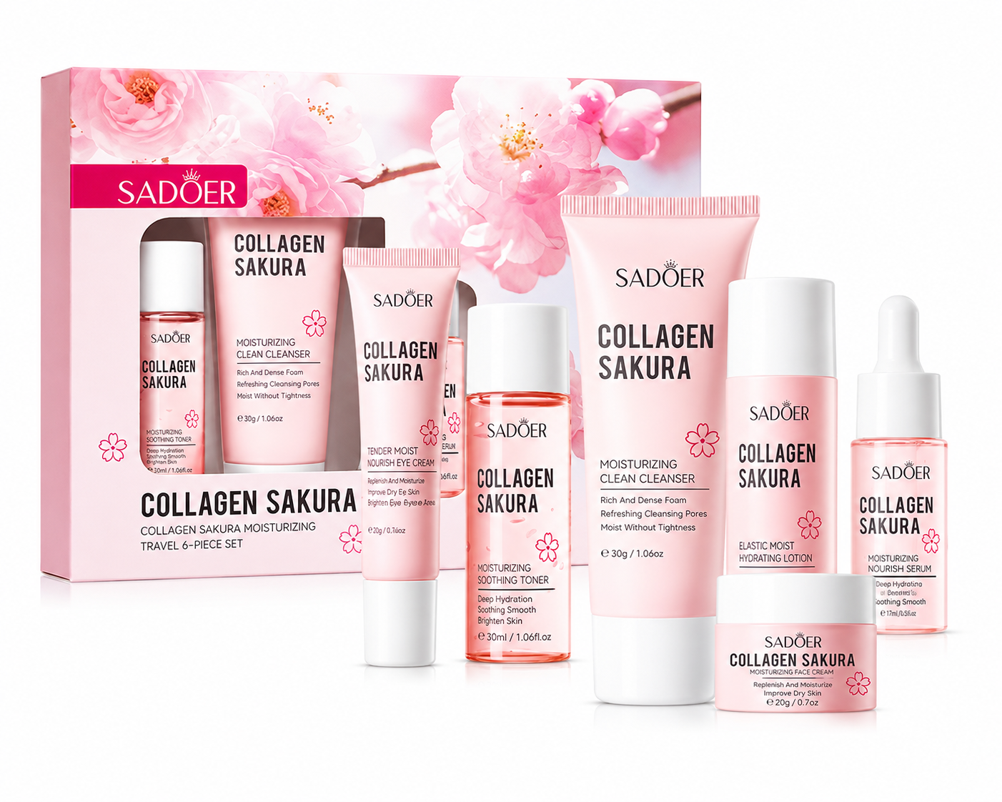 Collagen Sakura Moisturizing Travel Set