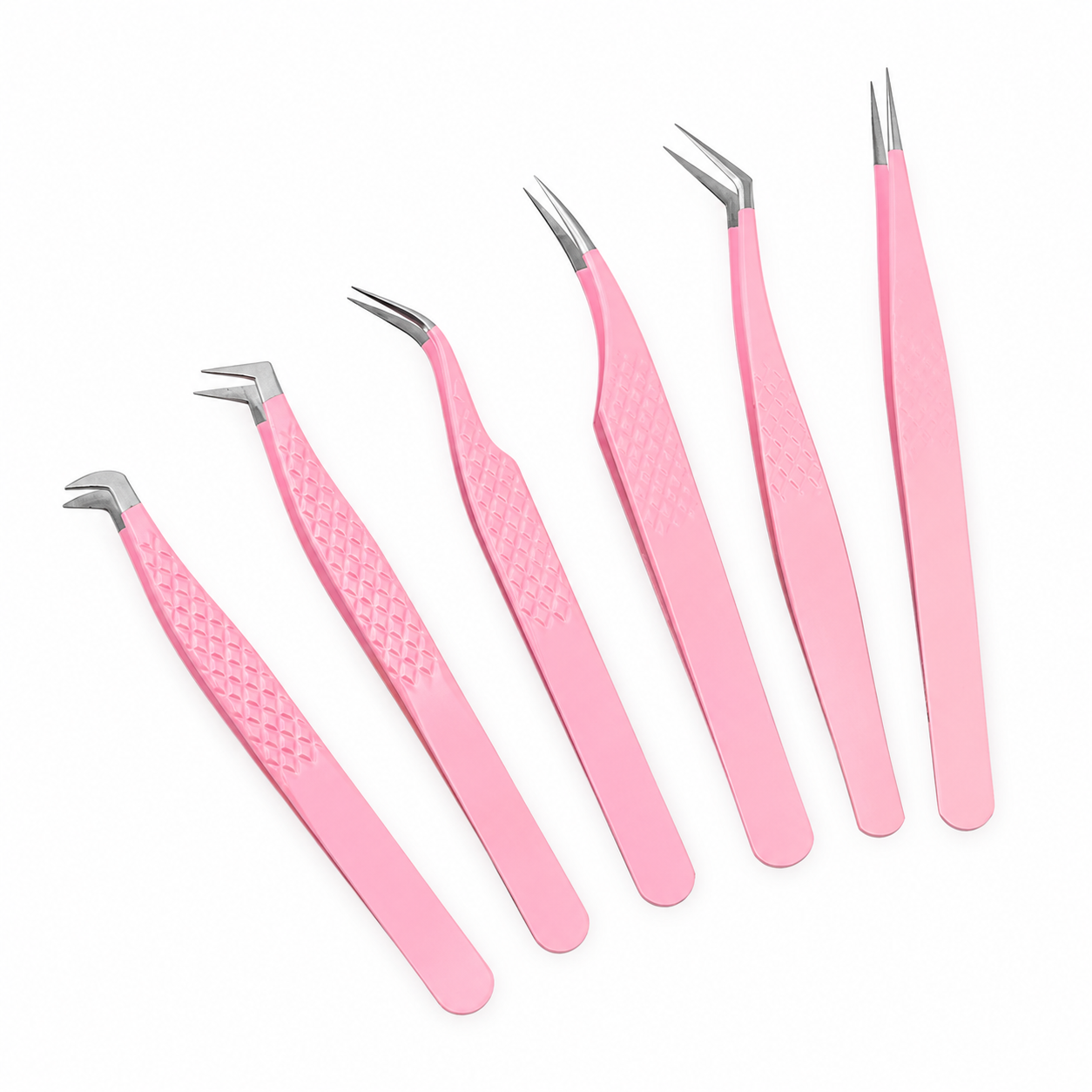 6-Piece Precision Lash Tweezer Set