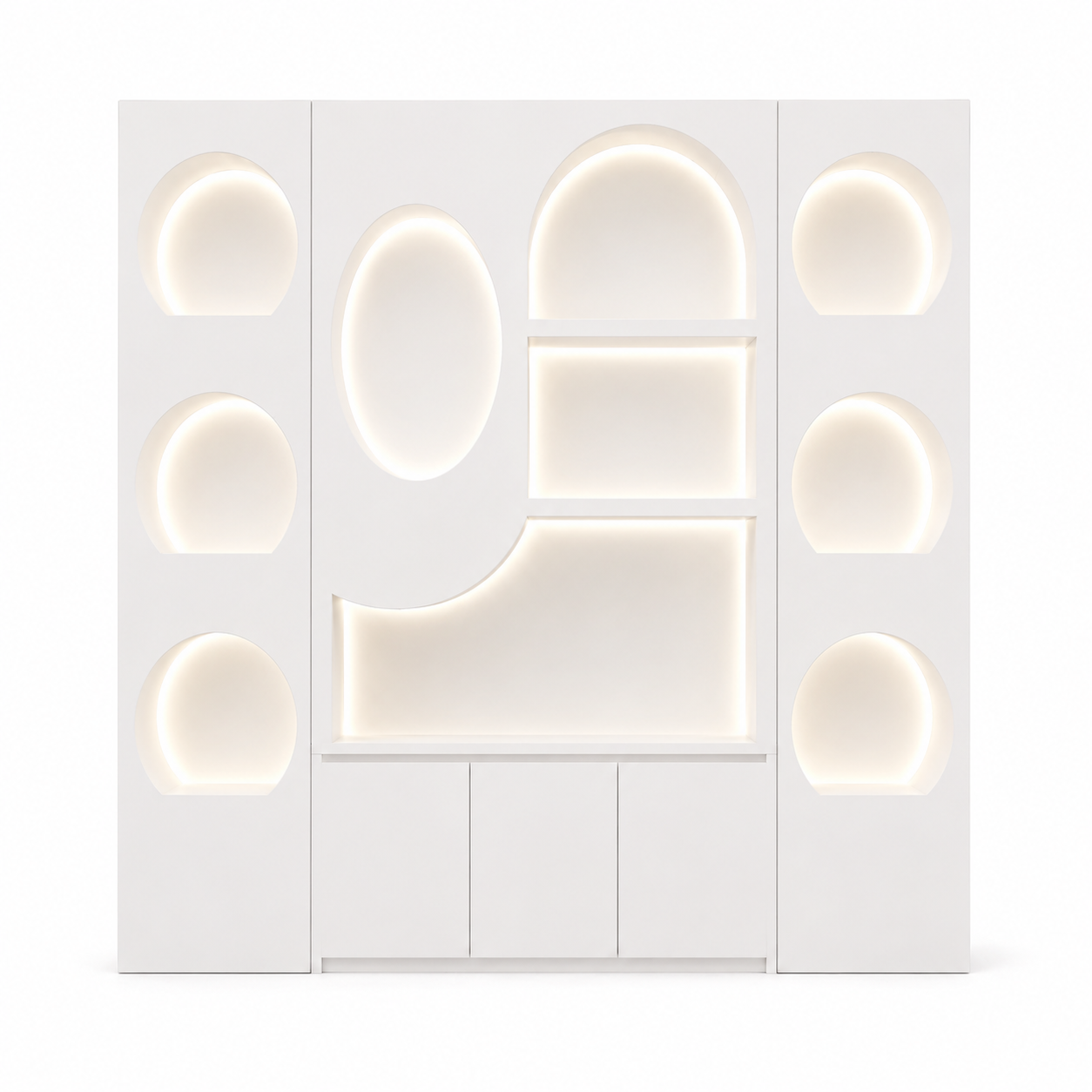 Modern Skincare Display Cabinet