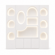 Modern Skincare Display Cabinet