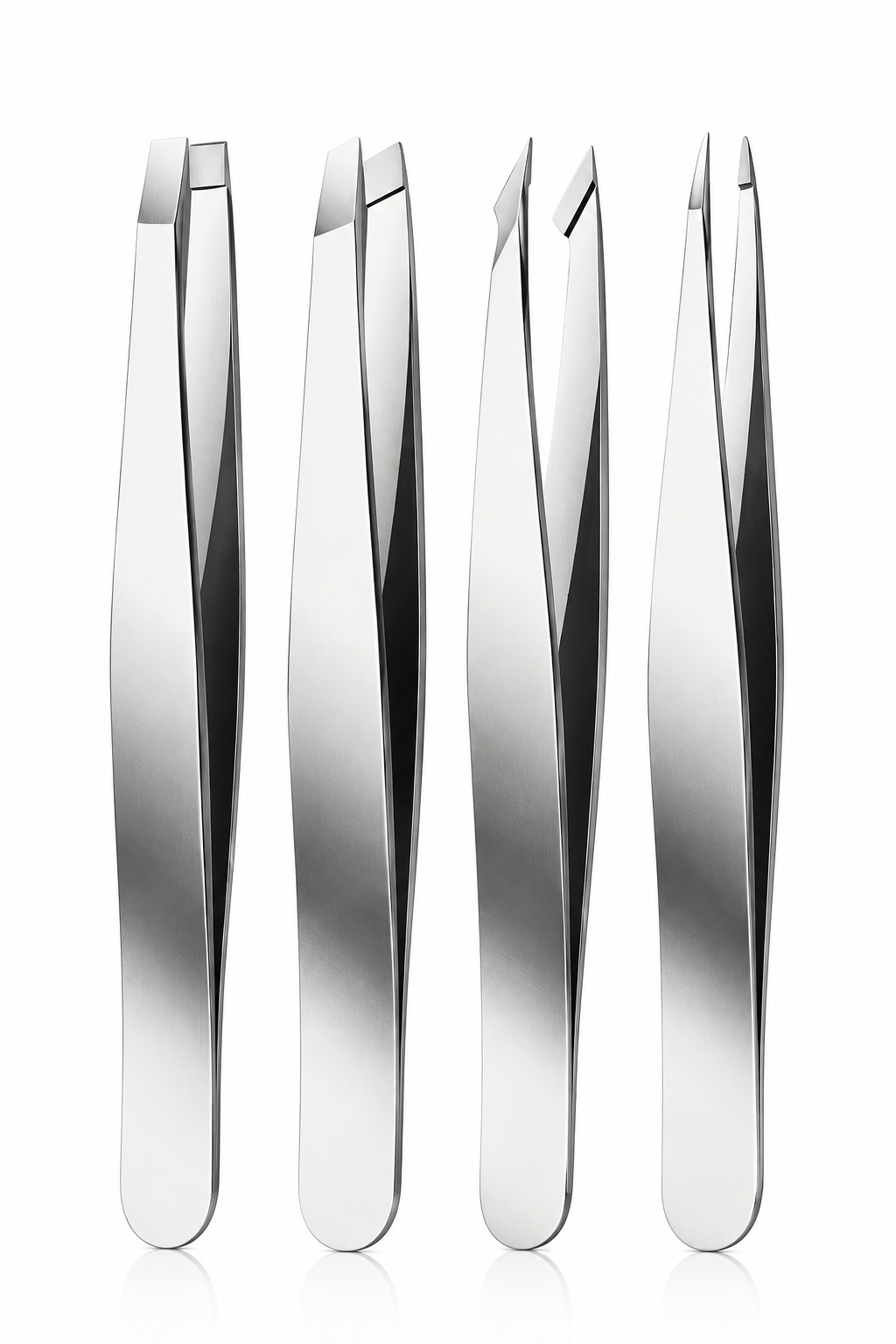 4-Piece Precision Eyelash Tweezer Set