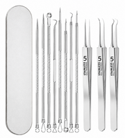 Stainless Steel Blackhead & Blemish Extraction Tool Set