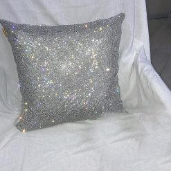 Crystal Rhinestone Pillow Cover